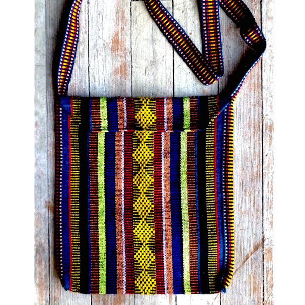 Vintage  Boho Hippie Tribal Tote Messenger Shoulder Bag  UNISEX NOS